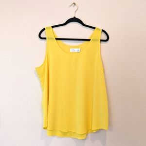 Time and Tru Yellow Tank Top XL (16-18)